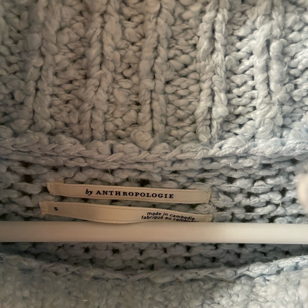 NWT Anthropologie Need it oversize mock neck sweater in blue color - Picture 6 of 6